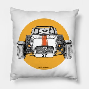 Caterham racing car - front view on circle Pillow