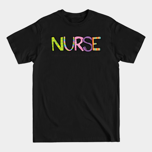 Nurse LIfe Saving Rockstar - Nurse Rockstar - T-Shirt