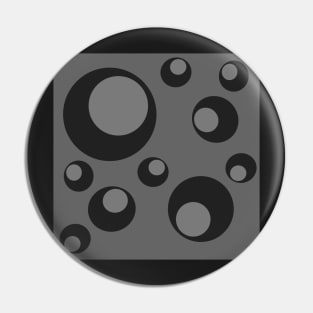 bold grey and black sci fi pattern Pin