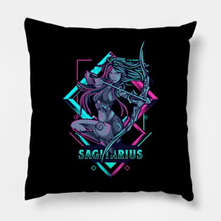 Zodiac SAGITARIUS NEON Series Pillow