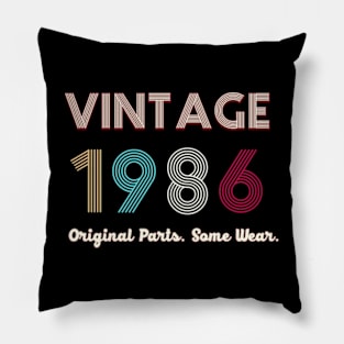 Vintage 1986 Original Parts. Some Ware Pillow