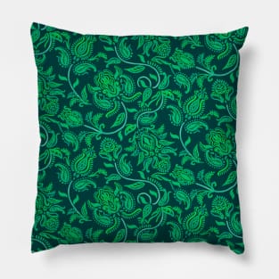 Green Paisley Pillow