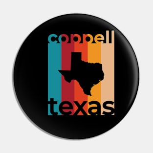 Coppell Texas Retro Pin