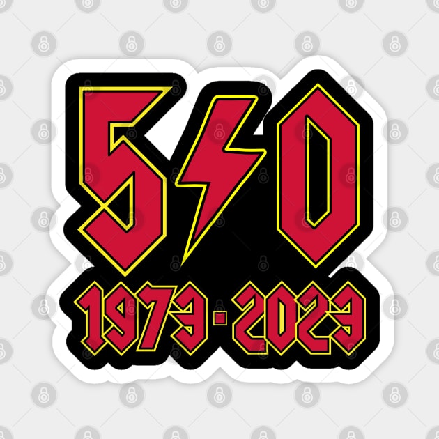 AC DC 50th Magnet by technofaze