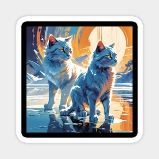 Ice Cats Magnet