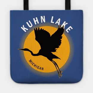 Kuhn Lake in Michigan Heron Sunrise Tote