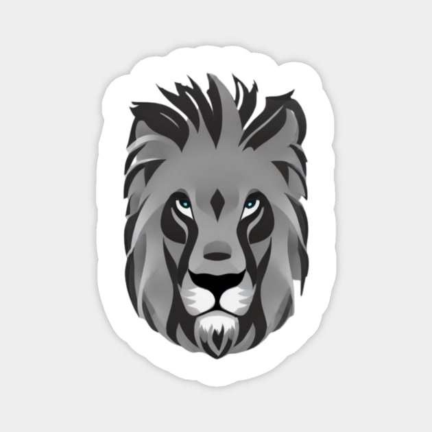 Black Lion Magnet by youssda