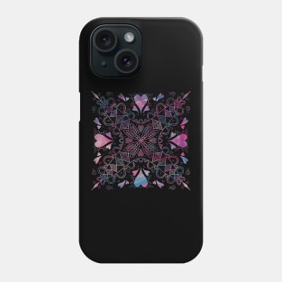 Hearts Mandala Phone Case