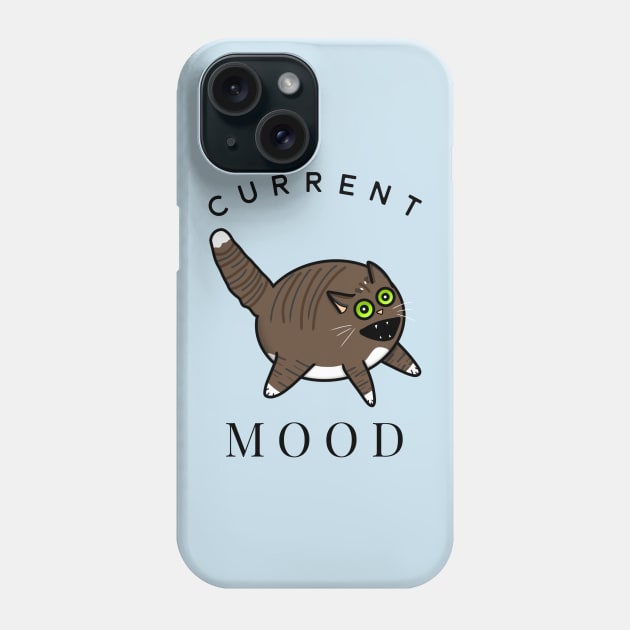 Current Mood Cat (Small Print) Phone Case by Aeriskate