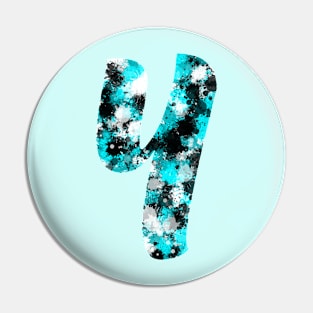 Paint Splash Letter Y Pin