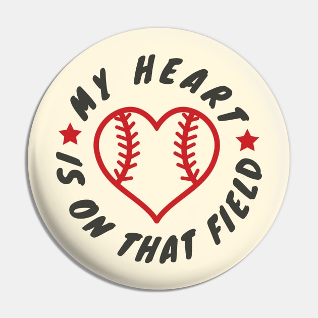 My Heart Is On That Field Pin by KnockingLouder