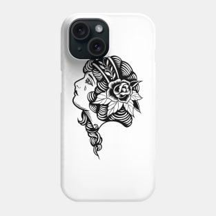 Woman crying Phone Case