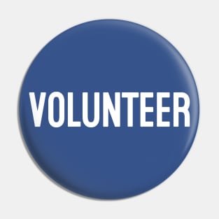 Volunteer (White) Pin