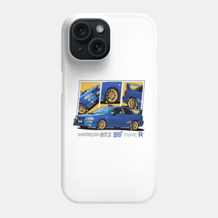 Impreza WRX STI Type R Two Doors, Coupe, JDM Car Phone Case