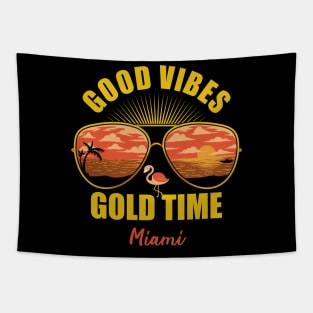 Good vibes Miami Tapestry