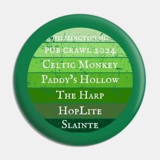 Wilmington NC Pub Crawl 2024 - St. Patrick's Day Pin