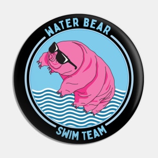 Water Bear Swim Team Tardigrade Pun Pin