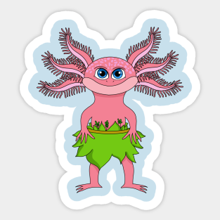 Axolotl Art Stickers Teepublic The axo skin is a rare fortnite outfit from the axolotl attack! axolotl art stickers teepublic