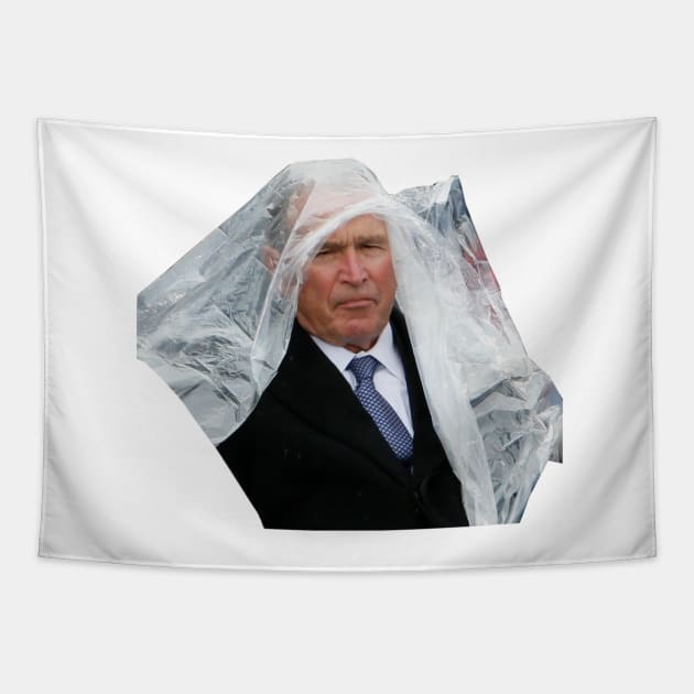George W Bush - Poncho Meme - Mad Tapestry by tziggles