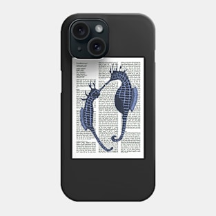 Seahorses blue Phone Case