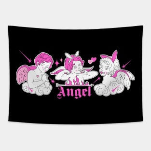 glamour baby angel's party. Y2K fun weird gothic cupids Tapestry