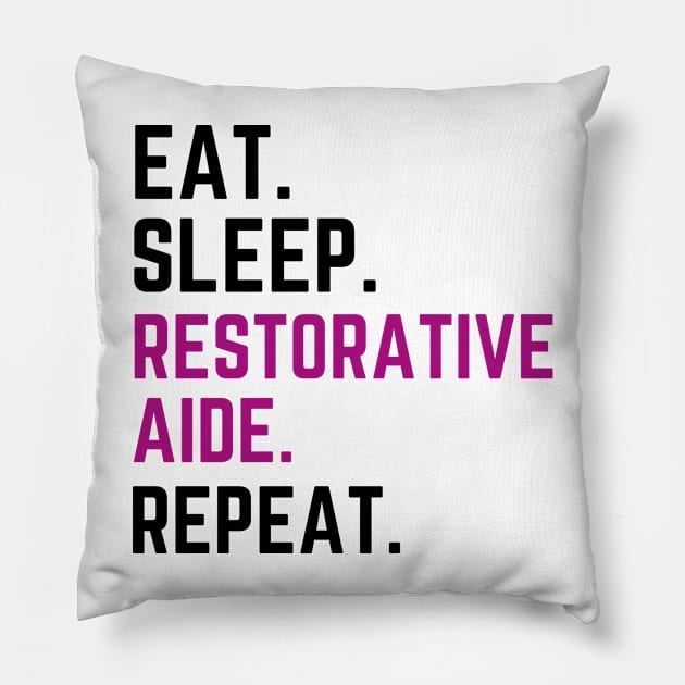 Cute Restorative Assistant Training Woman or Wife Pillow by Printopedy