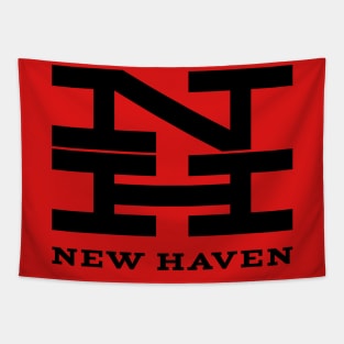 New Haven Railroad 1954 Black Logo With Name Tapestry