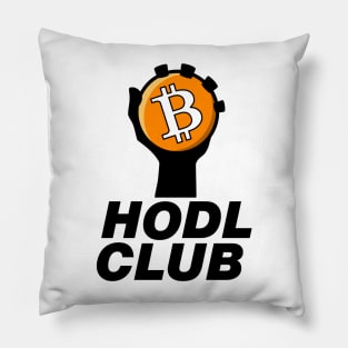 holding bitcoin sticker, new era digital money Pillow