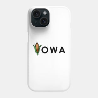 Iowa Corn Text Phone Case