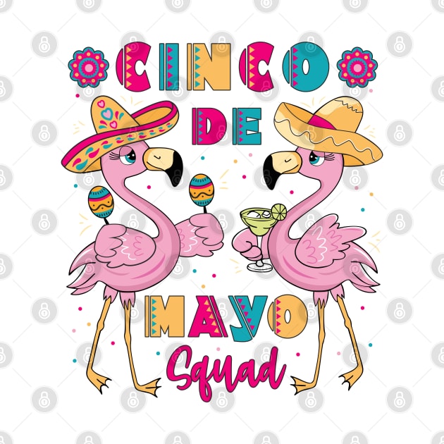 Cinco de Mayo Squad Flamingo by FloraLi