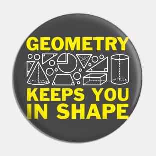 Geometry Keeps You In Shape Pin