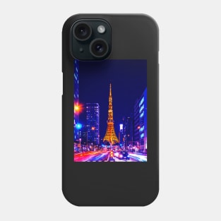 Tokyo Tower cityscape Phone Case
