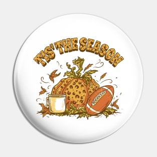 Autumn Game Day Football & Pumpkin Spice Pin