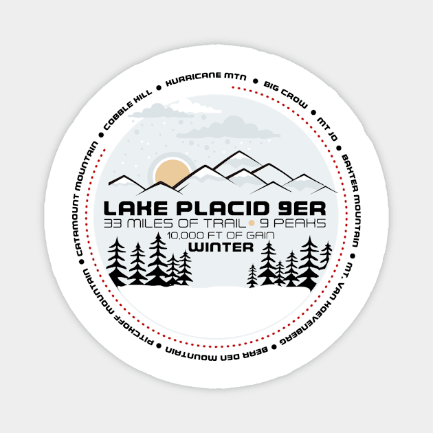 Lake Placid 9er Winter Magnet by beckhorn