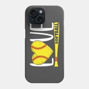 Softball Love Phone Case