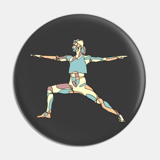 Yoga Warrior Woman Power Pin