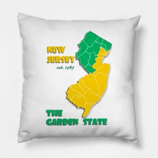 New Jersey The Garden State Pillow