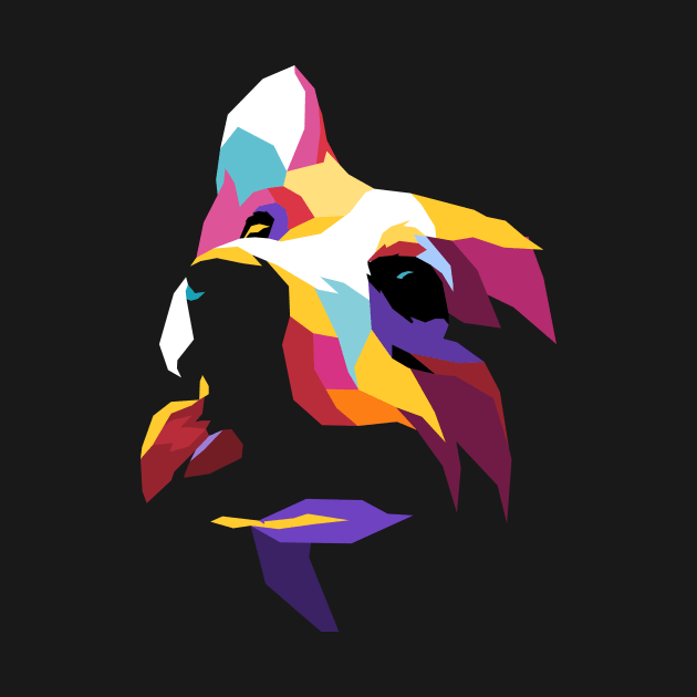 Dog Pop Art by Gariswave