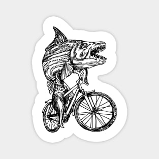 SEEMBO Tiger Fish Cycling Bicycle Cyclist Bicycling Biking Magnet