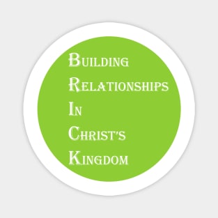 Follow Baptist Church- BRICKS Typography Design Magnet