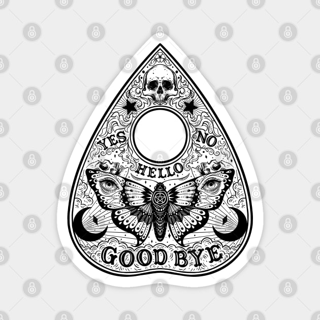 Ouija Planchette Board. Night Moth Magnet by OccultOmaStore