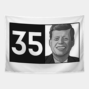 Kennedy 35 Portrait Tapestry