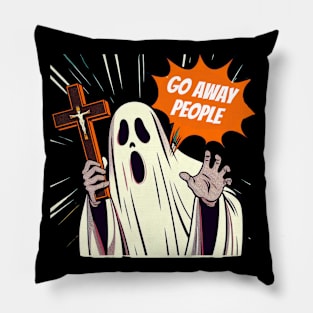 The Horror Said  I Hate People Pillow