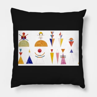 Kandinsky Gate of Kiev watercolor sketch Pillow