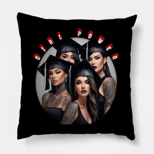 Girl power, 3 cool graduates Pillow