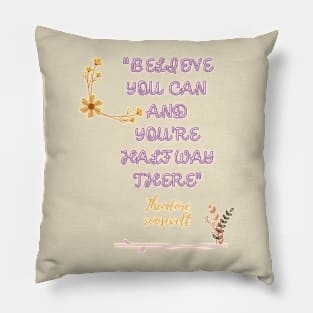 Motivational phrase Pillow