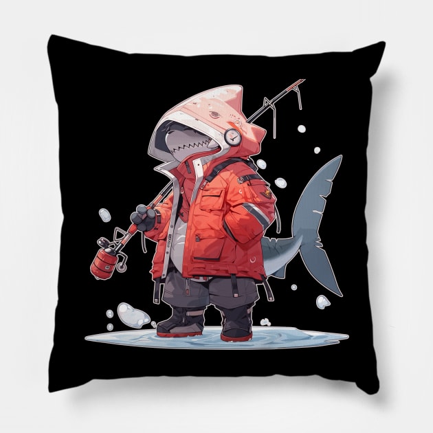 Anime Shark Fishin' Buddy Pillow by DanielLiamGill