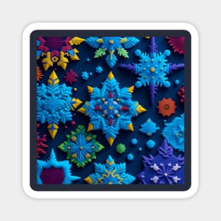 Colourful Ice Crystal Magnet