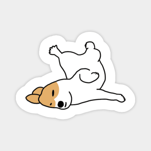 a sleeping corgi Magnet