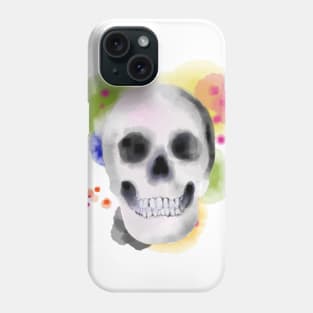 Watercolor Skull Phone Case